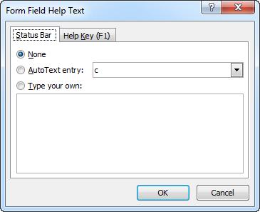 Working with forms 4 11 Exhibit 4-7: The Form Field Help Text dialog box Do it!