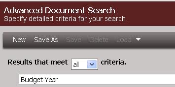 o To save your advanced search 1. Click on Save As 2.