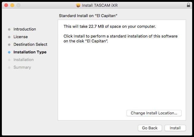 Double-click ixr_installer_xxx.dmg (XXX is the version number), which is the saved disk image file for the Mac Settings Panel, and double-click ixr_installer.pkg inside the folder that opens. 5.