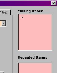 An error window as shown in Figure 11 should pop up on the right to list missing (undefined) and repeated variables and parameters. Figure 11. Error Windows. 9.