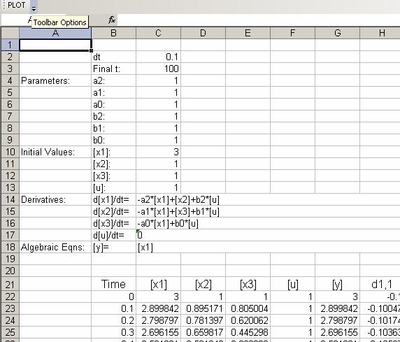 Figure 20. Next, insert enough columns by pushing the original spreadsheet contents to the right.