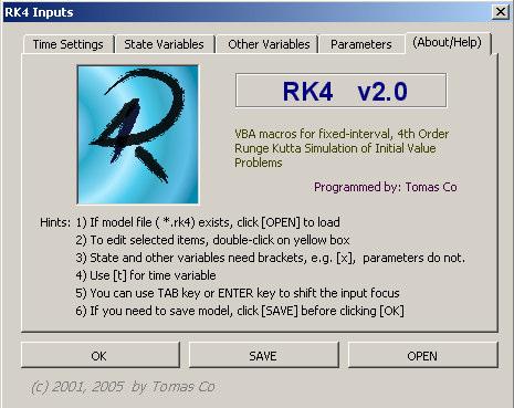Example Session: 1. Click on RK4 button in the command bar (see Figure 1.).