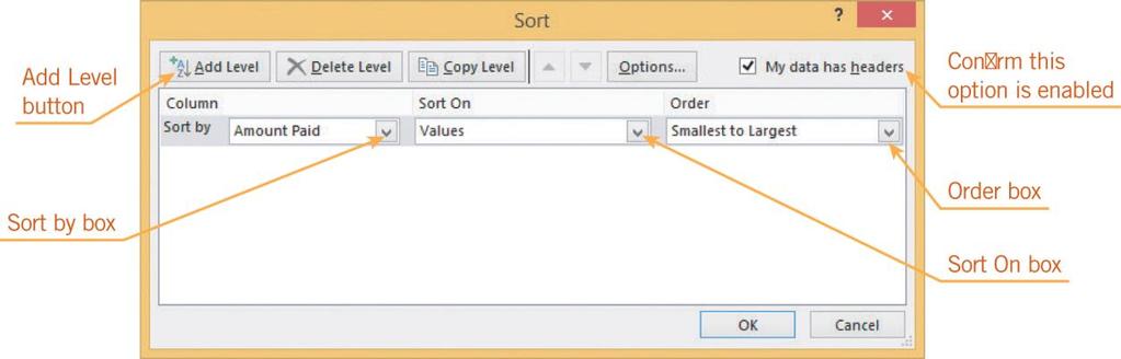 Sorting and Filtering Data You can sort the data and numbers