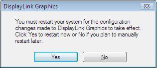 Notice for Windows Vista/2000 users: If prompted to restart your computer, click Yes to restart or No to manually restart later. Note that a reboot is always needed for a successful installation.