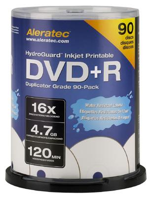 Aleratec Inkjet Printable Duplicator Grade Blu-ray recordable, 25-Pack media (4x BD-R part number: