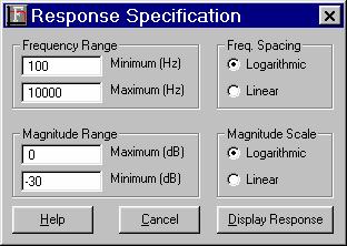 Practical Analog and Digital Filter Deign We can now diplay the frequency repone of our filter by electing Magnitude Repone from the View menu.