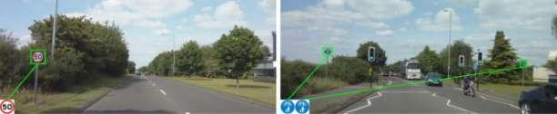 Fig. 1. Examples of the proposed road sign detection Fig. 2.