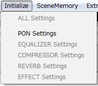 iipon Settings PON LATCH is set to ON and PON sound sources are set as follows. PON 1: NO!! PON 2: YES!! PON 3: APPLAUSE! iiequalizer Settings Initialize the EQUALIZER settings.