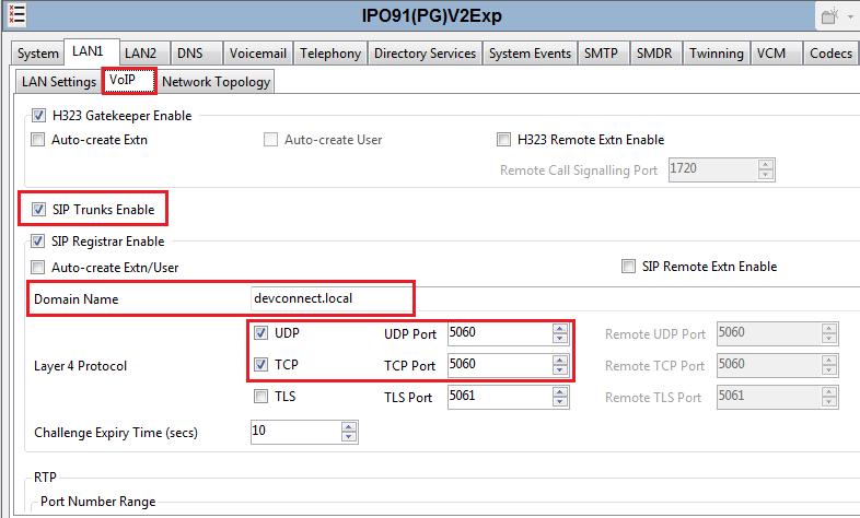 The IP Address of the IP Office is shown and this will be required in the TAPI setup in Section 6.1.