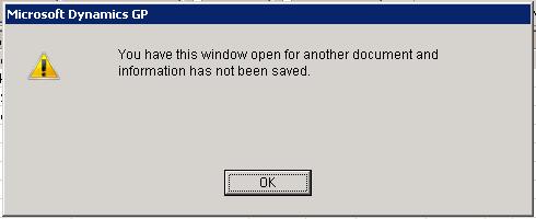 notification informing them that they currently have the window open. Previously this was a GP error message. Build 14.