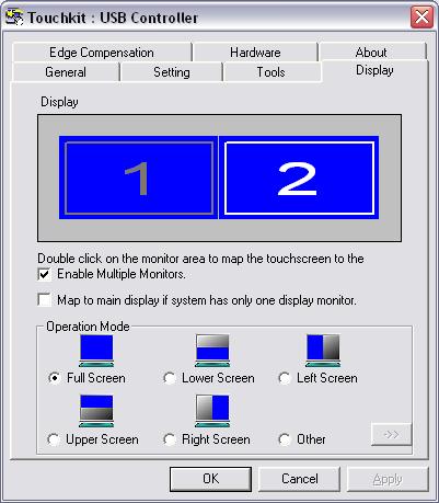 Utility. 2. Select Display tab. 3.