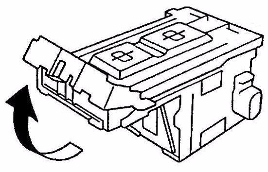 Grip both sides of the staple cartridge, pull it