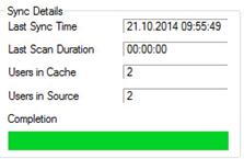 Viewing Transaction and Last Sync Details 1. In the Synchronization Agent, click the Status tab. 2.