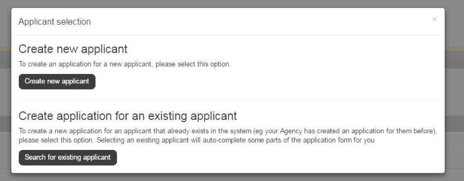 Part B: Using the new agent homepage Starting a new application STEP 1 Click the relevant Start New Application button, depending on the type