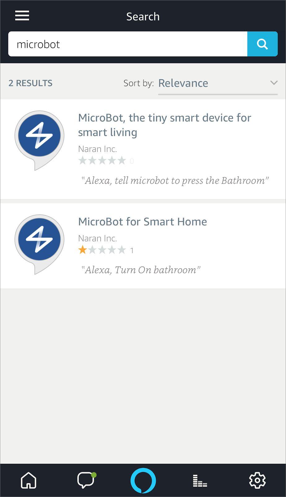 There are two MicroBot skills: MicroBot, the tiny smart device for smart living MicroBot for Smart