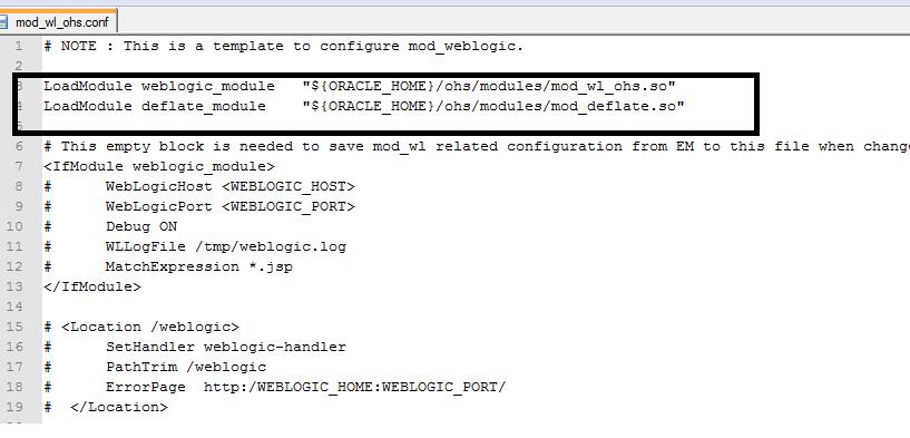 6. Compression rule setting Content compression in Oracle HTTP Server is done using mod_deflate. This can compress HTML, text or XML files to approx.