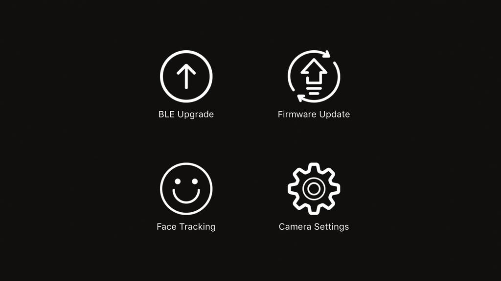 ios Users: Android Users: Download EVO Control APP from official EVOGimbals.com Website FACE TRACKING Select the SP-PRO from the device list and the APP will automatically connect.