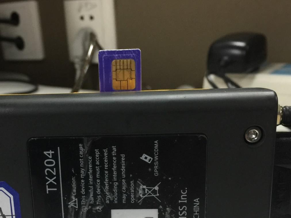 Figure 13 Install a SIM card Install the SIM card before TX204 is power on, otherwise, dialing may