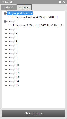 Expand or create User-defined groups and select the desired user-defined group. All commands will now be sent to devices that belong to this specific user-defined group. 5.3.