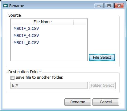 10 Renaming CA700 Measured Data Files 4. Select the file, and click Open. The name of the logging file cannot be changed. The window shown in step 2 appears.