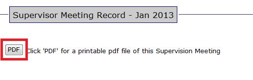 Screenshot The January meeting record has been selected (the month selection button is now greyed out).
