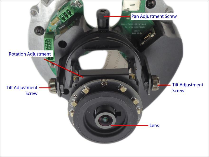 Step 6: Adjust the Viewing Angle and Focus Camera Parts Overview Adjustment Procedures 3 2 1 1.