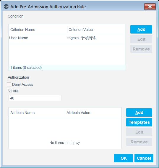The result of applying these rules is displayed in the Pre-Admission Authorization tab.