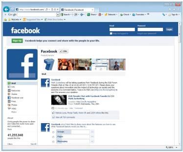 most popular: MySpace Facebook Facebook