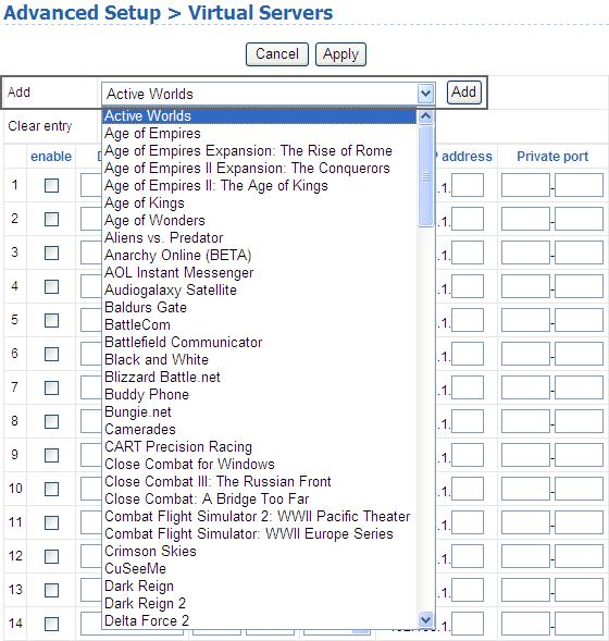 To delete an entry, you may select an entry from the Clear entry dropdown list. After setting, click Apply. 7.