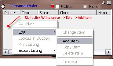 Personal Power Dialer Allow you to automatically call a list of phone numbers or dial phone numbers at specified dates and times.