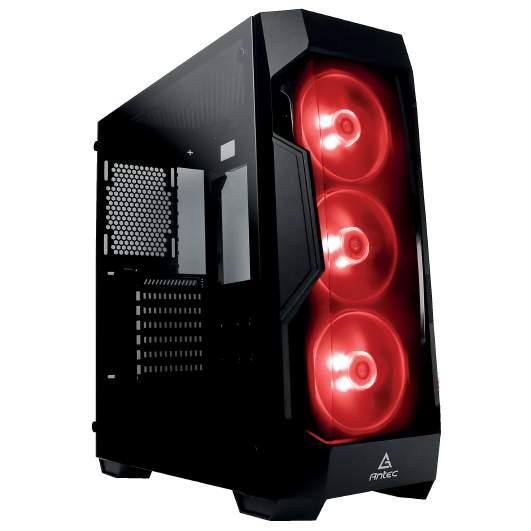 Enclosures Highlights 2018 DARK FLEET SERIES DF500 RGB Versatile Gaming Mid-Tower with RGB Lighting Main Feature: Bold styling with gunmetal accent strips on the front fascia 4mm tempered glass side