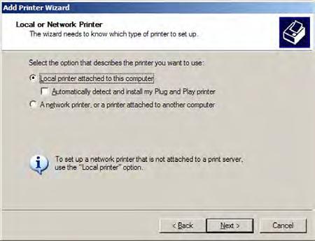 Select >>Driver Installation from the menu for your printer model. 3.