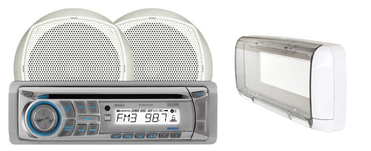 MCP200S Marine CD Receiver with 6.5 Speakers and Splashguard MSRP: $139.