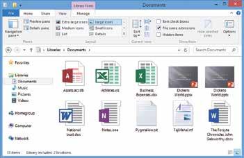 File names extension View the contents of your library folder Files saved in Office 0 use OpenXML