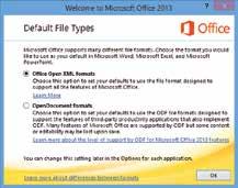 Start an Application The first time you start an application after installing Office 01, you are prompted to complete the