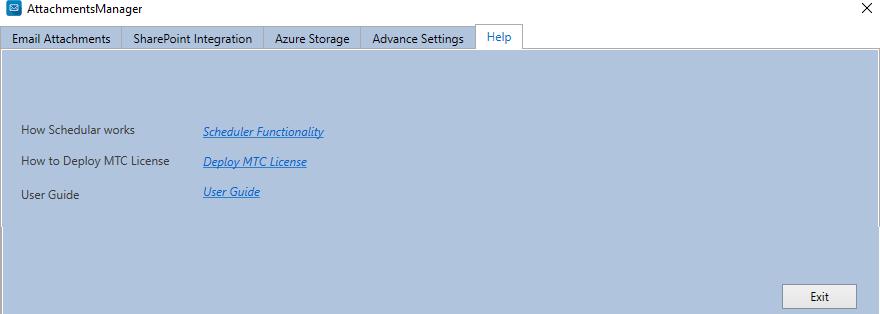 Advance Settings In the Advance Settings tab, you are required to enter the Organization Name and the License Key for the application to become functional.