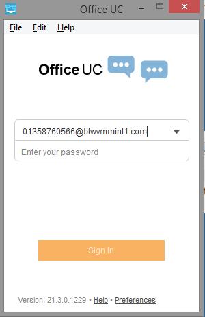 user account information. Enter your username and password into the appropriate boxes.