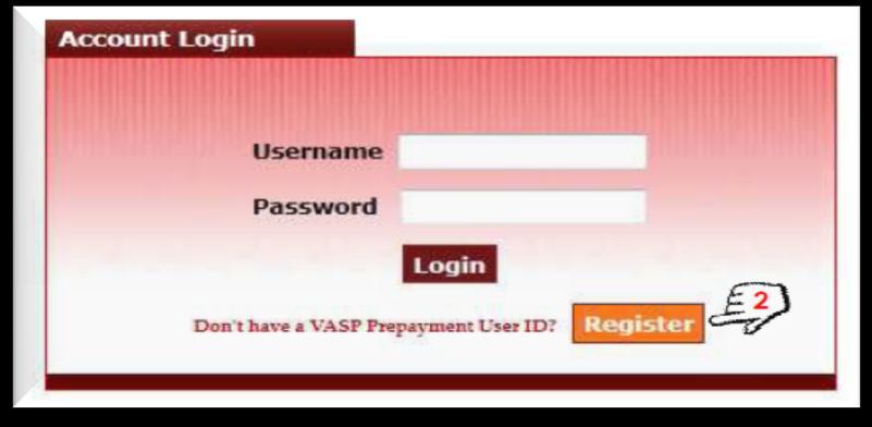 com and select VASP-PPA (VASP Pre-payment System) from the