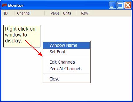 Assign window name or adjust font type and size.
