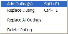 Data Analysis Outings Add Outings Use this function to add a new dataset to the File Folder. 1. On the Data menu, click Outings, Add Outing(s) 2.