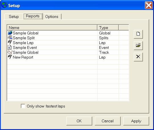 Data Analysis Reports Setup This function allows the downloaded data for the current dataset to be organized in reports and formatted to a Microsoft