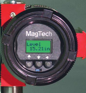 The LTM 350 may be externally mounted to any Magtech LG Series magnetic gauge, or used as a direct insertion level probe.