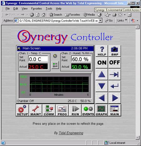 Synergy UUT Thermocouple Monitor P/N TE1299-16 Synergy Web Touch Remote P/N TE1567 16 Channel T-Thermocouple Monitor.