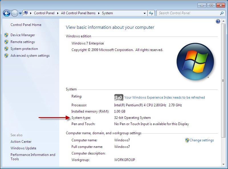 Appendix B: How to Verify the Installation Checklist Items 1. 32-bit or 64-bit Microsoft Windows 7 Operating System.