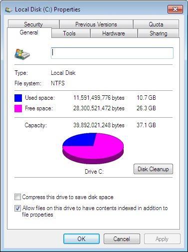 5. 20 GB free HD space. Right-mouse click on the Windows (former Start button) and choose Open Windows Explorer from the menu that appears.
