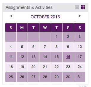 How do my students access scheduled assessments or assignments? Whenever you schedule a quiz or Add an Assignment in Navigate 2, the calendar is updated to include the event.