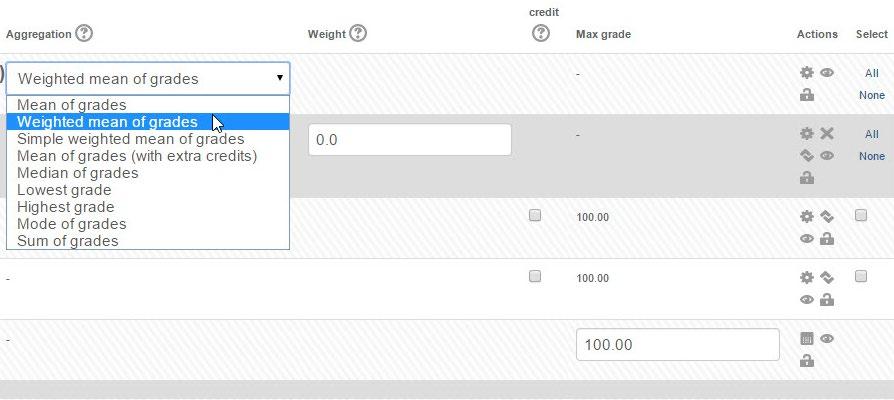 Before you can add weights, all graded assignments must be categorized. In this example, you would set up three categories: Quizzes, Exams, and Assignments. 1.