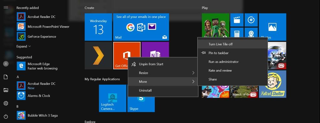 As with your smartphone the windows 10 creators update also allows you to