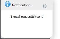 By right clicking on the email in the Sent Items folder, the recall option is available in the pop