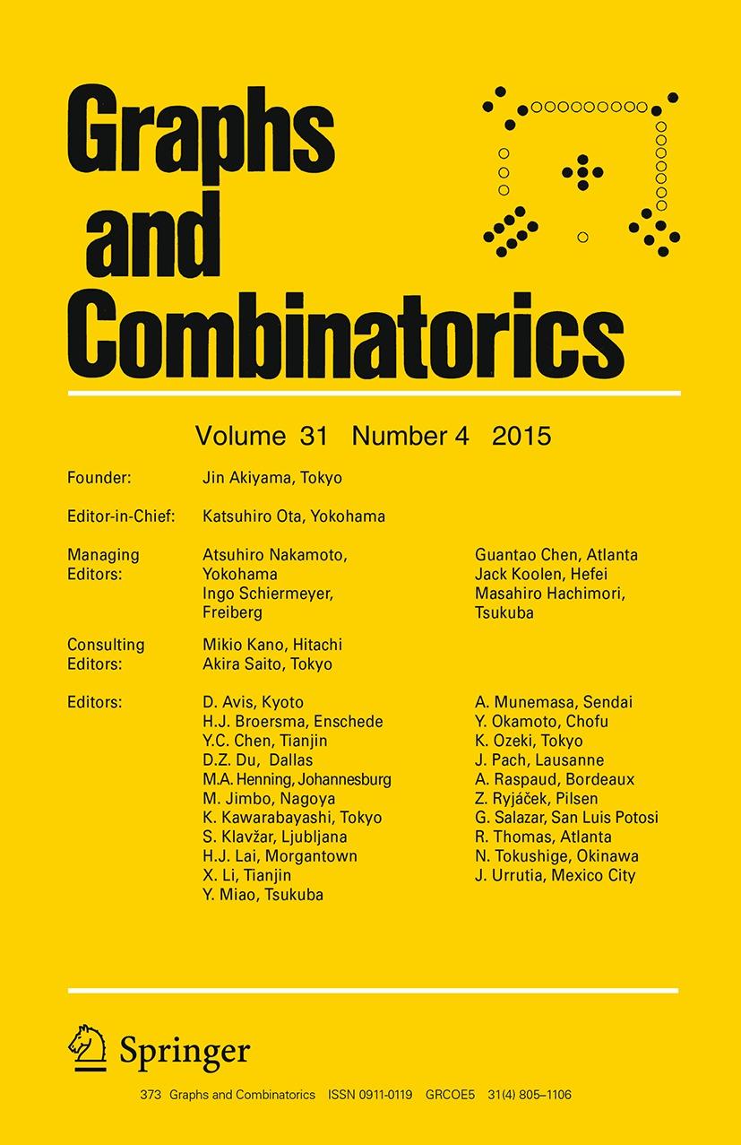 Trotter & Veit Wiechert Graphs and Combinatorics ISSN